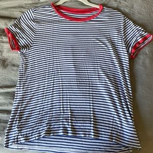 Striped short sleeve shirt